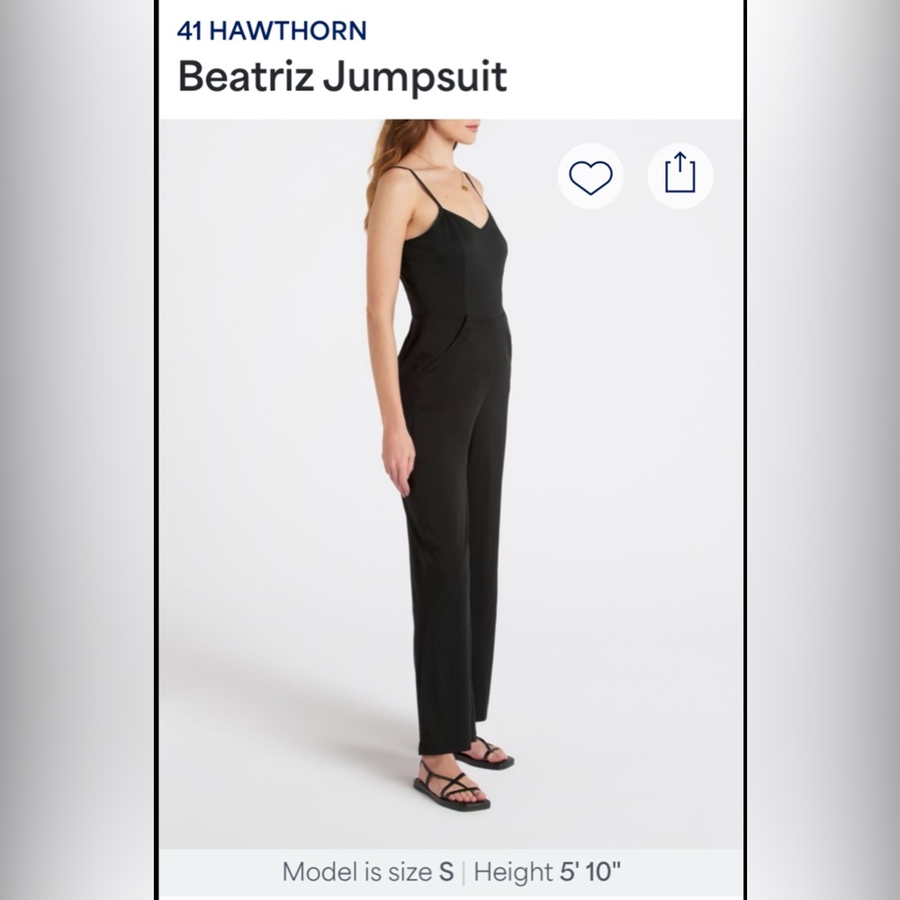 41 Hawthorn Beatriz  Black Jumpsuit - Picture 3 of 8
